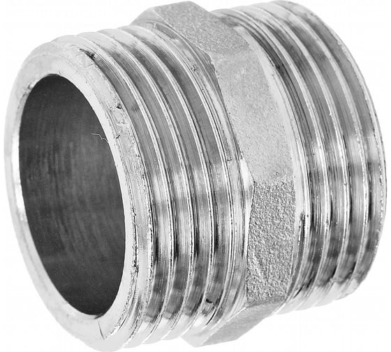 Изображение товара Ниппель двойной БАЗ 3/4 НД20 никель БАЗ.НД.20.Н