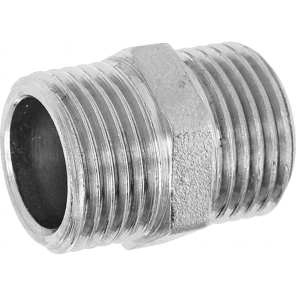 Изображение товара Ниппель двойной БАЗ 1/2 НД15 никель БАЗ.НД.15.Н