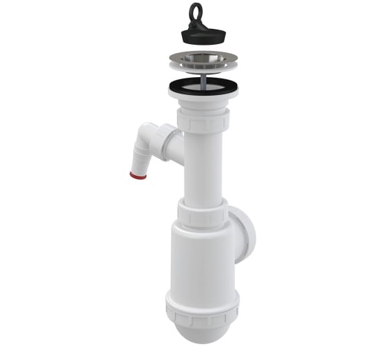 Изображение товара Сифон для кухонной мойки Alcadrain бутылочный, с отводом A441P-DN50/40 00029119