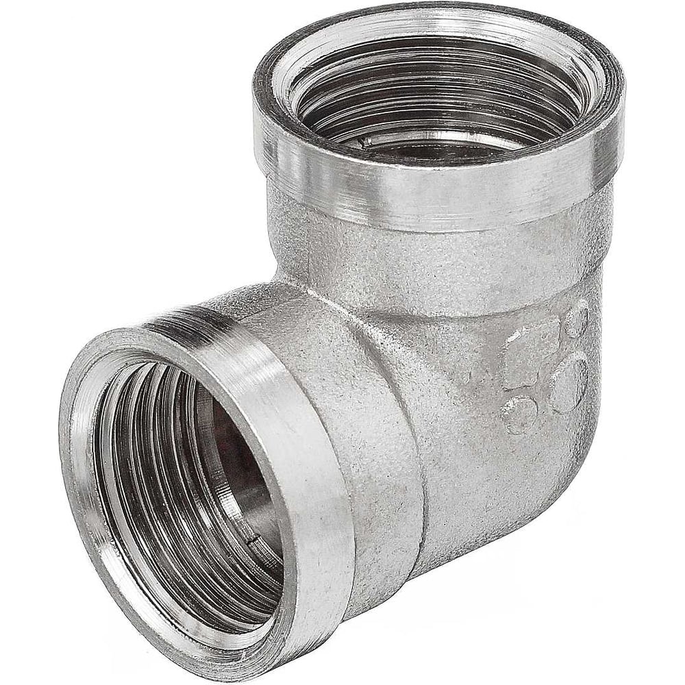 Изображение товара Уголок БАЗ 1/2В У 15В никель для сантехники и отопления 90 градусов