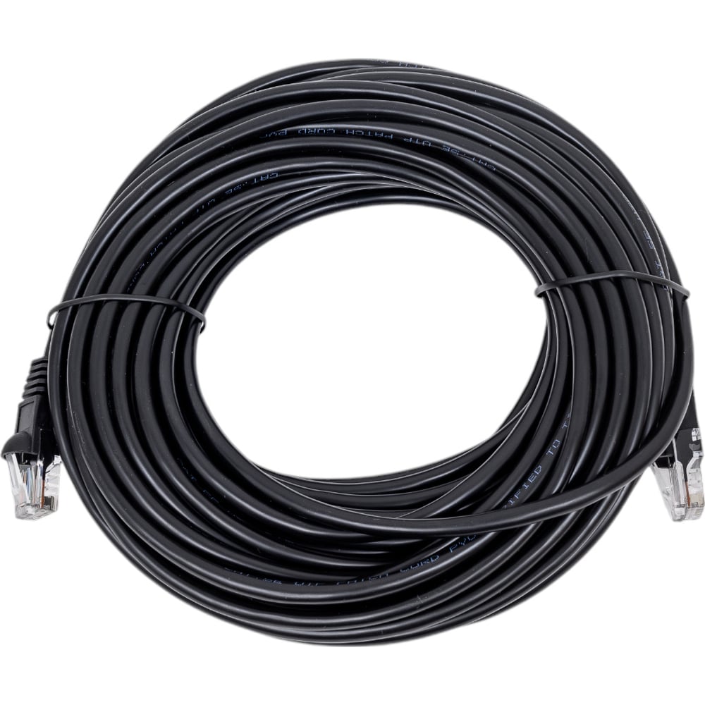 Изображение товара Патч-корд BURO UTP 4 пары cat5E CCA molded 15м черный RJ-45 -RJ-45