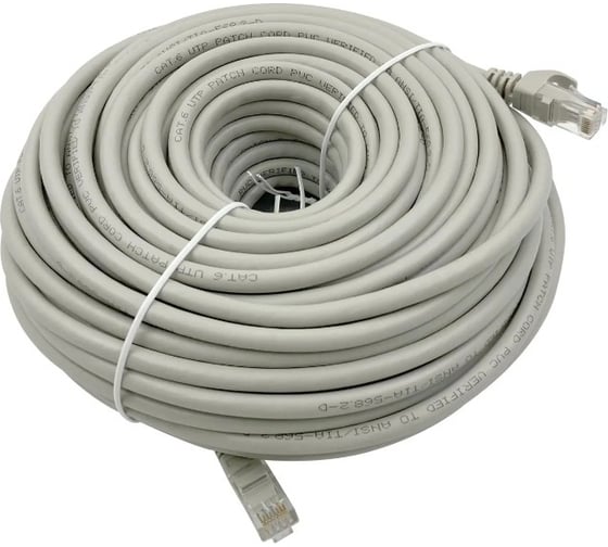 Изображение товара Патч-корд BURO UTP 4 пары cat6 CCA molded 30м серый RJ-45 (m)-RJ-45 (m) 1543692