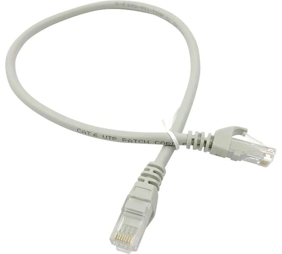 Изображение товара Патч-корд BURO UTP 4 пары cat6 CCA molded 0.5м серый RJ-45 (m)-RJ-45 (m) 1543674