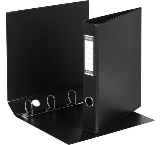 Изображение товара Папка на 4-х кольцах Attache Selection 50 мм, черная 48653