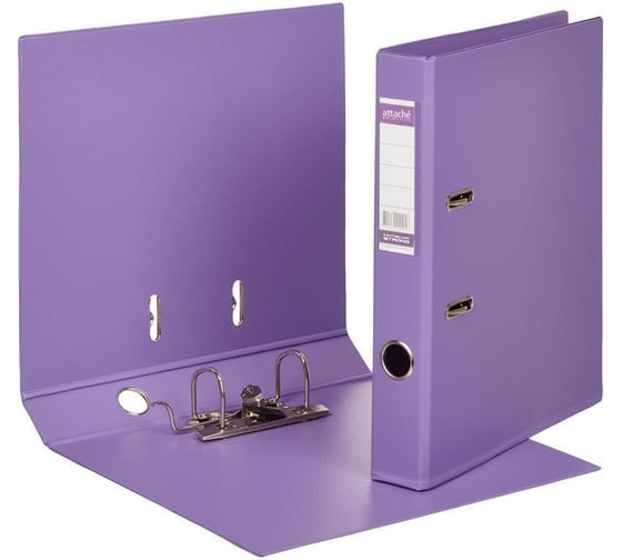 Изображение товара Папка-регистратор Attache Selection strong line 50 мм, сиреневый, пбп2, карман на корешке 216169