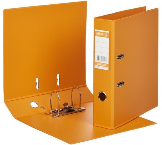 Изображение товара Папка-регистратор Attache Selection strong line 70 мм, оранжевый, пбп2, карман на корешке 216173