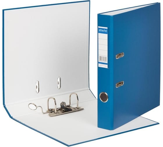 Изображение товара Папка-регистратор Attache Selection economy 50 мм, темно-синий, пбп1, карман на корешке 46334