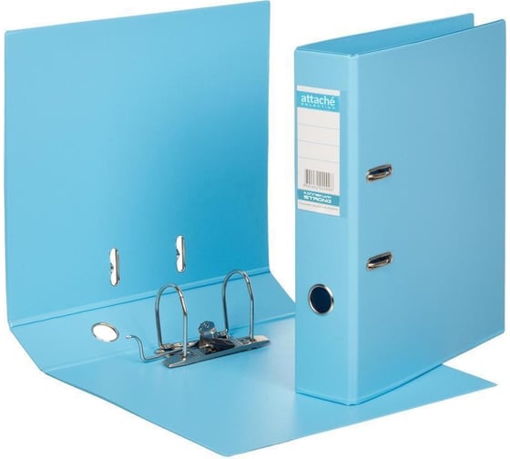 Изображение товара Папка-регистратор Attache Selection strong line 70 мм, небесно-голубой, пбп2, карман на корешке 216171