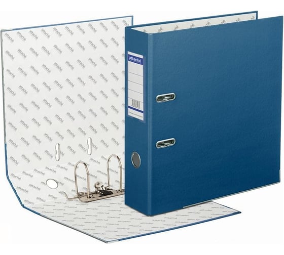 Изображение товара Папка-регистратор Attache Selection economy plus 80 мм, синий, пбп1, карман на корешке, металлический угол 218585