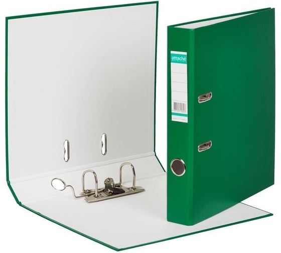 Изображение товара Папка-регистратор Attache Selection economy 50 мм, зеленый, пбп1, карман на корешке 46335