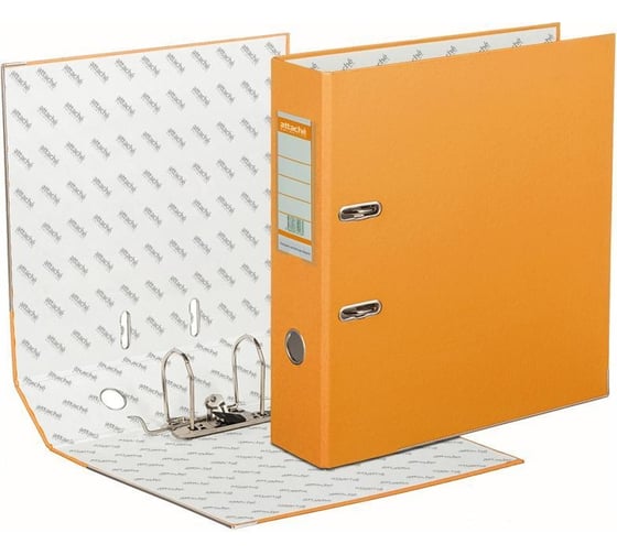 Изображение товара Папка-регистратор Attache Selection economy plus 80 мм, оранжевый, пбп1, карман на корешке, металлический угол 411858
