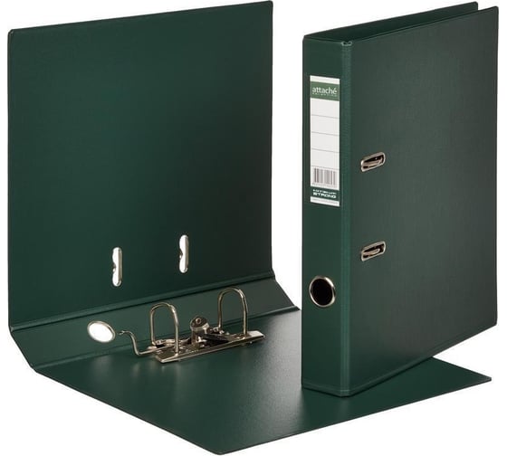Изображение товара Папка-регистратор Attache Selection strong line 50 мм, темно-зеленый, пбп2, карман на корешке 4921