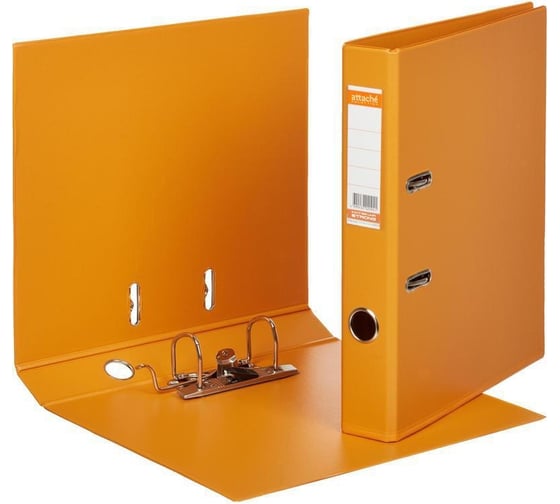 Изображение товара Папка-регистратор Attache Selection strong line 50 мм, оранжевый, пбп2, карман на корешке 216170