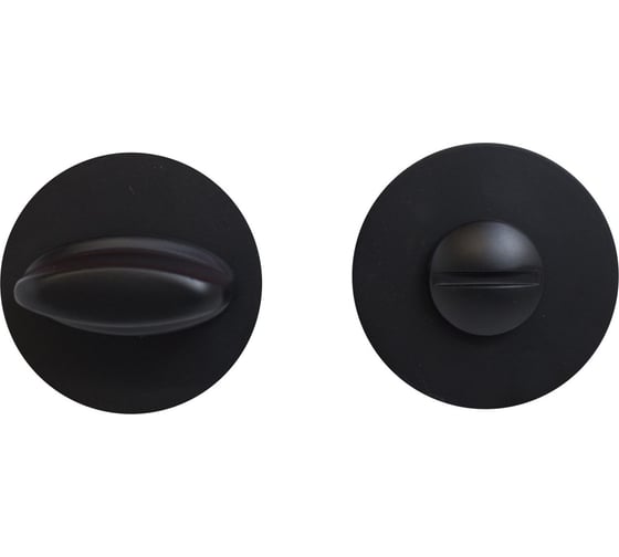 Изображение товара Сантехническая завертка к ручкам Аллюр ART COLLECTION BK-R2 BLACK (71150) матовый черный 15639