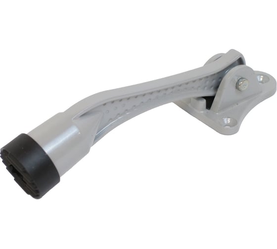 Изображение товара Дверной фиксатор Аллюр КН-130 РУ козья ножка, серый (RAL9006) 15490