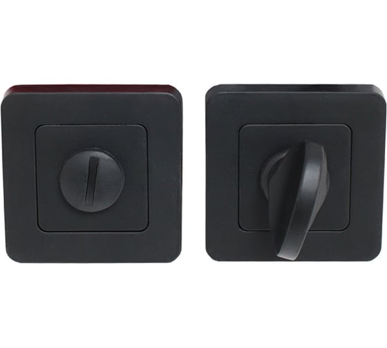 Изображение товара Сантехническая завертка к ручкам Аллюр АРТ BK-S1 BL/BL (411515) матовый черный 15189