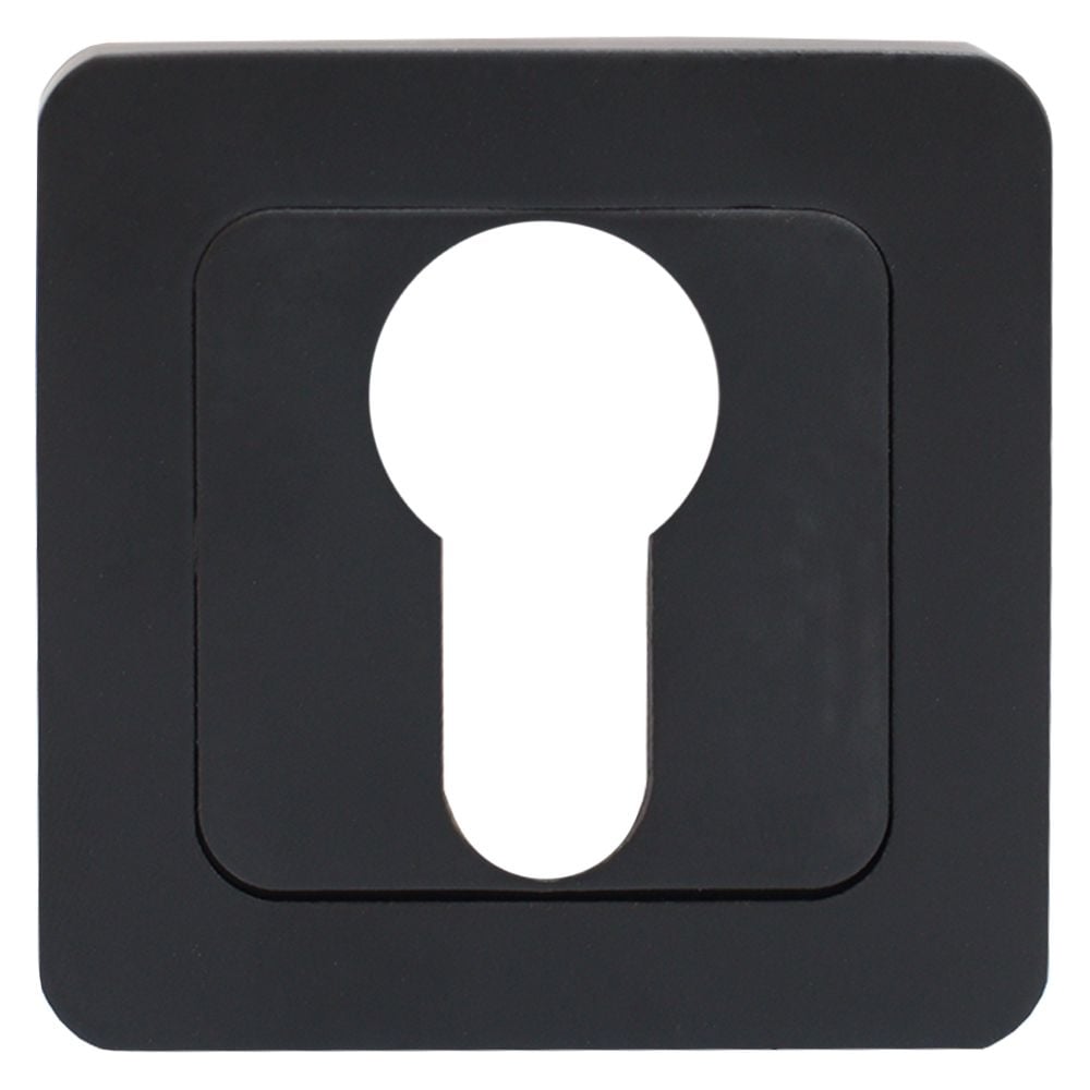 Изображение товара Накладка для евроцилиндра Аллюр АРТ ET-S1 матовый черный