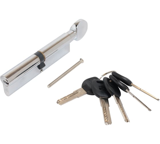 Изображение товара Цилиндровый механизм Аллюр HD FG 120-5К CP[55Gх10x55](60x60G) хром, перфорированный ключ, блистер 15442