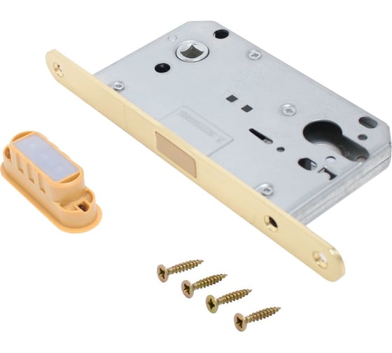 Изображение товара Магнитный врезной замок Аллюр АРТ 5300-MC SB матовое золото 15607