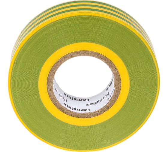 Изображение товара Изолента ПВХ Fortisflex Heavy Duty 19x0.18 мм, 20 м, желто-зеленый 90823