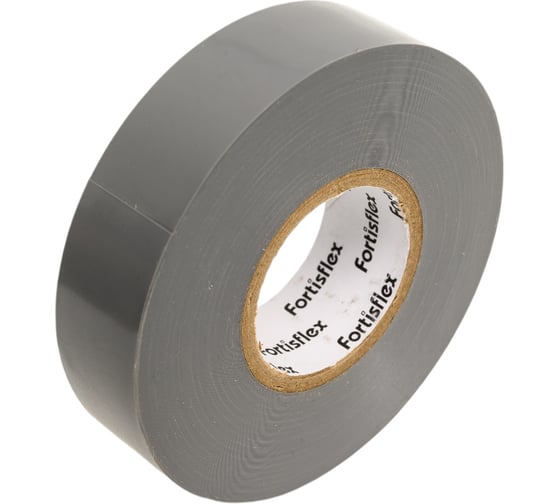 Изображение товара Изолента ПВХ Fortisflex Heavy Duty 19x0.18 мм, 20 м, серый 90822
