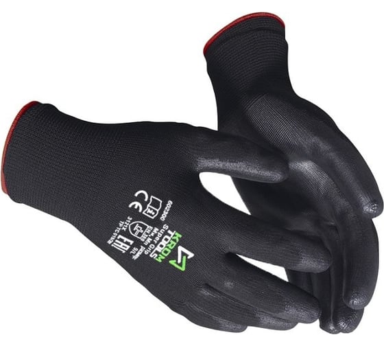 Изображение товара Перчатки нейлоновые с полиуретановым покрытием KROM TOOLS размер 11, красная манжета, 1 пара 602300/11