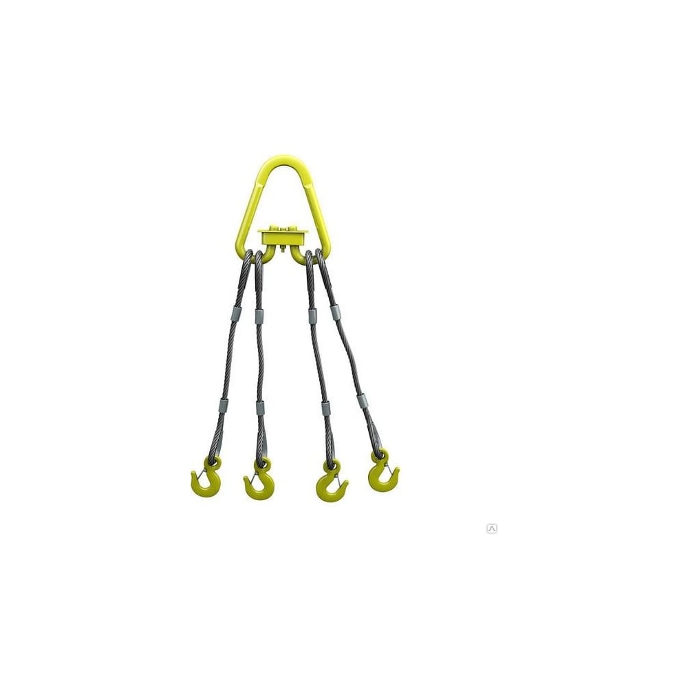 Изображение товара Канатный четырехветвевой строп строп СЕВЗАПКАНАТ 4СК 3.2 т, 4 м, втулка 4631171100037