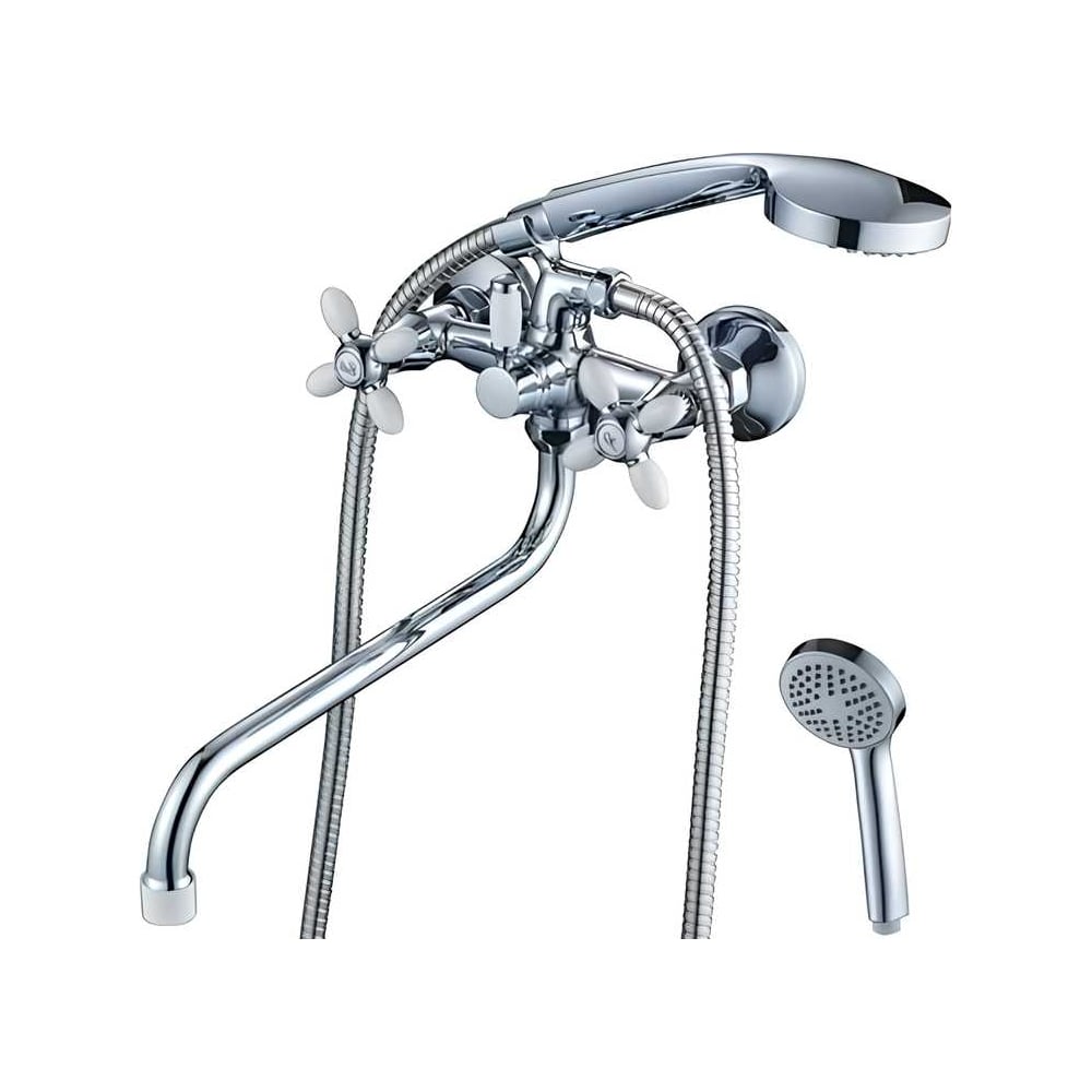 Изображение товара Смеситель для ванны GOTA ROCIO Oliva двухрычажный с поворотным изливом