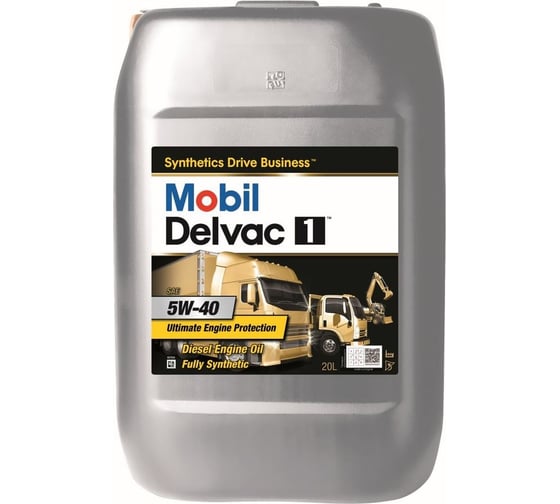 Изображение товара Автомобильное масло MOBIL DELVAC Ultra 5W-40 Ultimate Defense, 20 л 157414