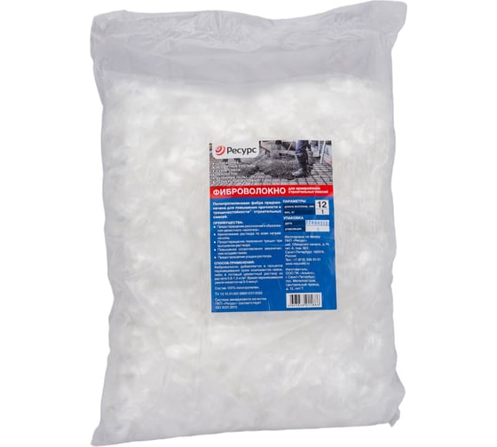 Изображение товара Фиброволокно Ресурс п/п 12мм 1кг 21490