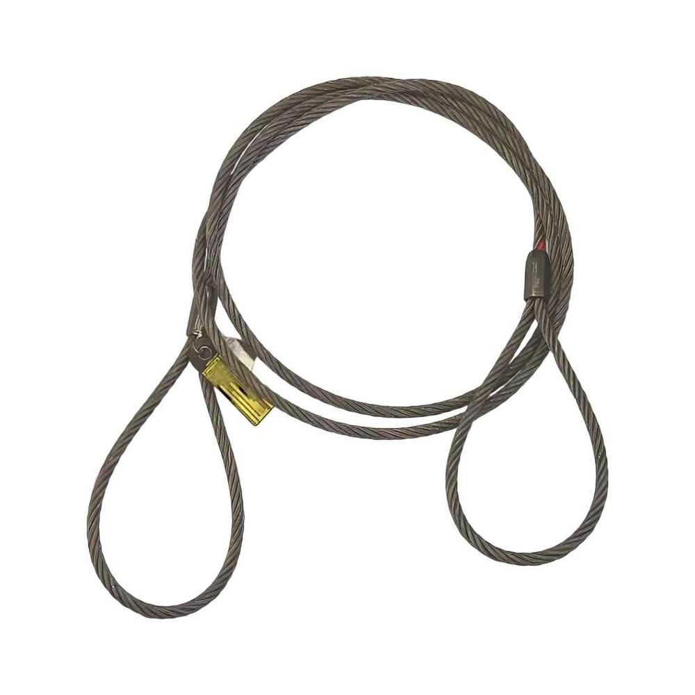 Изображение товара Универсальный канатный петлевой строп СЕВЗАПКАНАТ УСК1 1.25 т 7 м сталь профессиональный