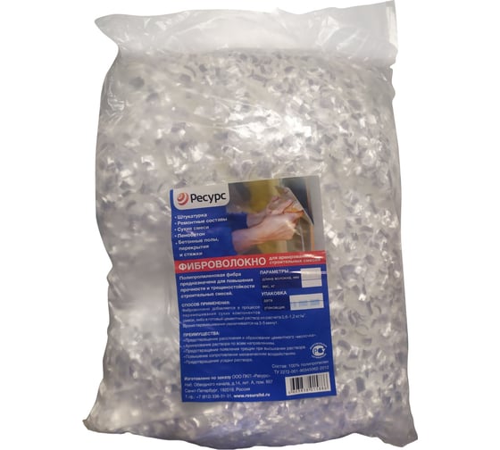 Изображение товара Фиброволокно Ресурс п/п 6мм 1кг 21491