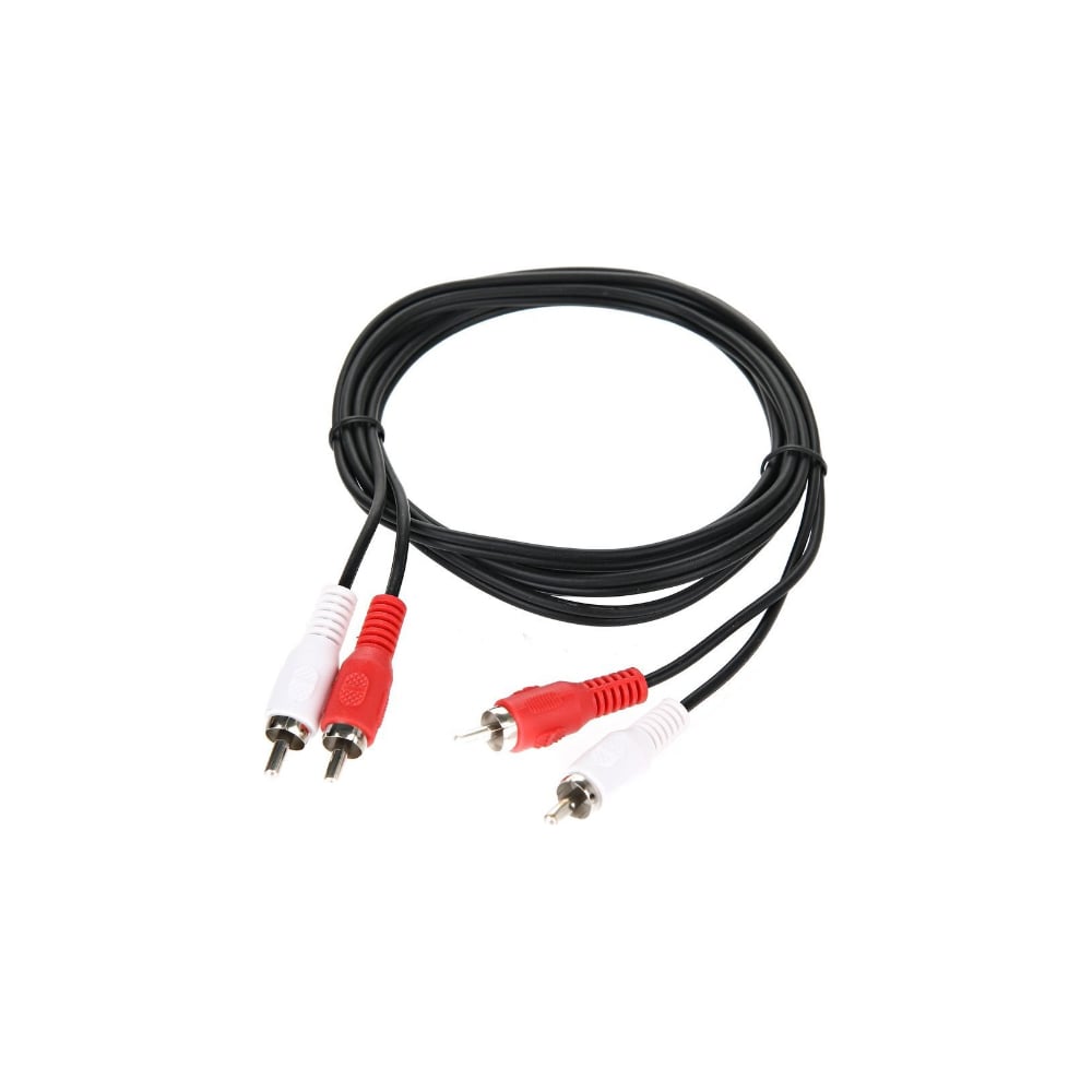 фото Соединительный кабель telecom 2xrca m-2xrca m черный, 2m, tav7158-2m