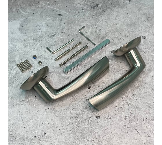 Изображение товара Ручка на раздельном основании BASARA r07.023 sn/cp (white box,no logo,110 кв.сатин/хром) 40079