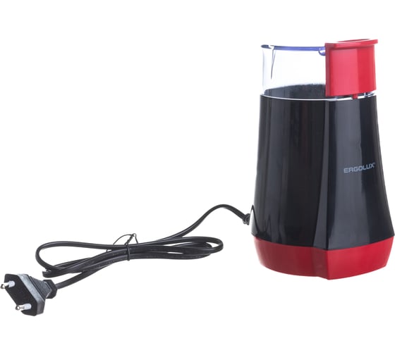 Изображение товара Электрическая кофемолка ERGOLUX ELX-CG02-С43 черно-красная 13978