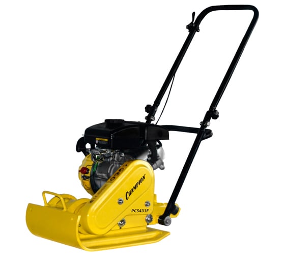 Изображение товара Бензиновая виброплита Champion 1,65 кВт 8.2кН 20см 350м2/час 43х31см 54кг PC5431F