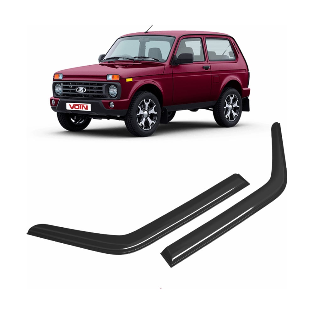 Изображение товара Дефлекторы окон для Lada Niva 3d 1995-н.в. накладные 2 шт.