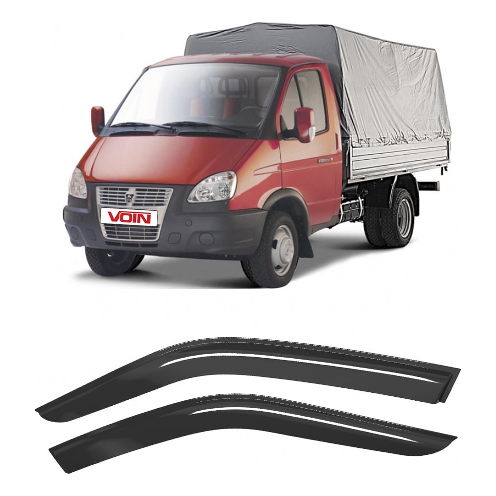 Изображение товара Дефлекторы окон VOIN для GAZ Gazel, накладные, комплект 2 шт