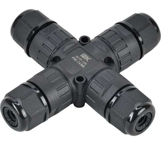 Изображение товара Коннектор кабельный герметичный IEK wtp-108 3 pin ip68 UWC10-X-024-3-68