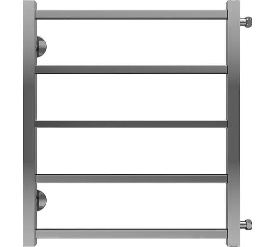 Изображение товара Водяной полотенцесушитель Azario ANCONA 500/600 5 квадратных перекладин, боковое подключение, 1"-1/2", полированный 00088193