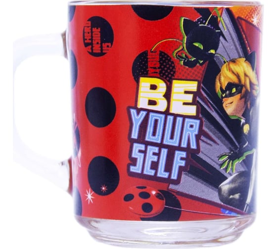 Изображение товара Кружка ND Play леди баг и супер кот, комиксы, в подарочной упаковке, 230 мл, стекло 295325