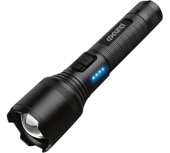Изображение товара Фонарь аккумуляторный ФАZА AccuF1-L15WZ-bk 15Вт XHP60 800Лм Li-ion 18650 3.7В 1200мАч (5режимов; с функцией ZOOM; кабель USB-Type-C в комплекте) черн. IPX4 5050402