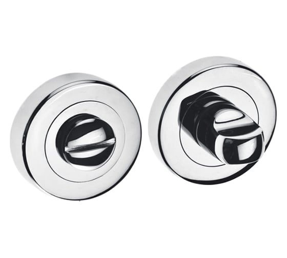 Изображение товара Поворотная кнопка DOORLOCK DL M08/Y OC полированный хром A=35-42 мм, шток 5/8 мм 73545