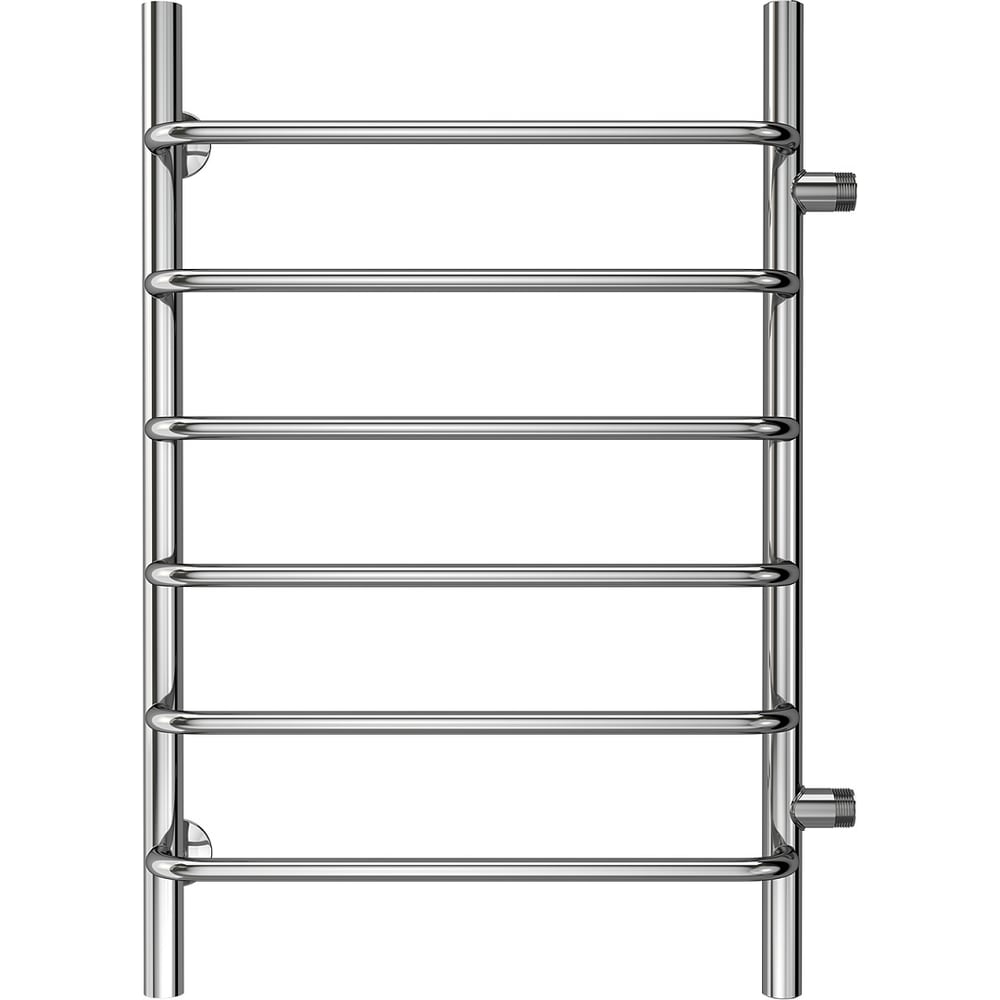 Изображение товара Водяной полотенцесушитель Azario MODENA 500/800 6 перекладин, боковое подключение, 1"-1/2", полированный 00088189