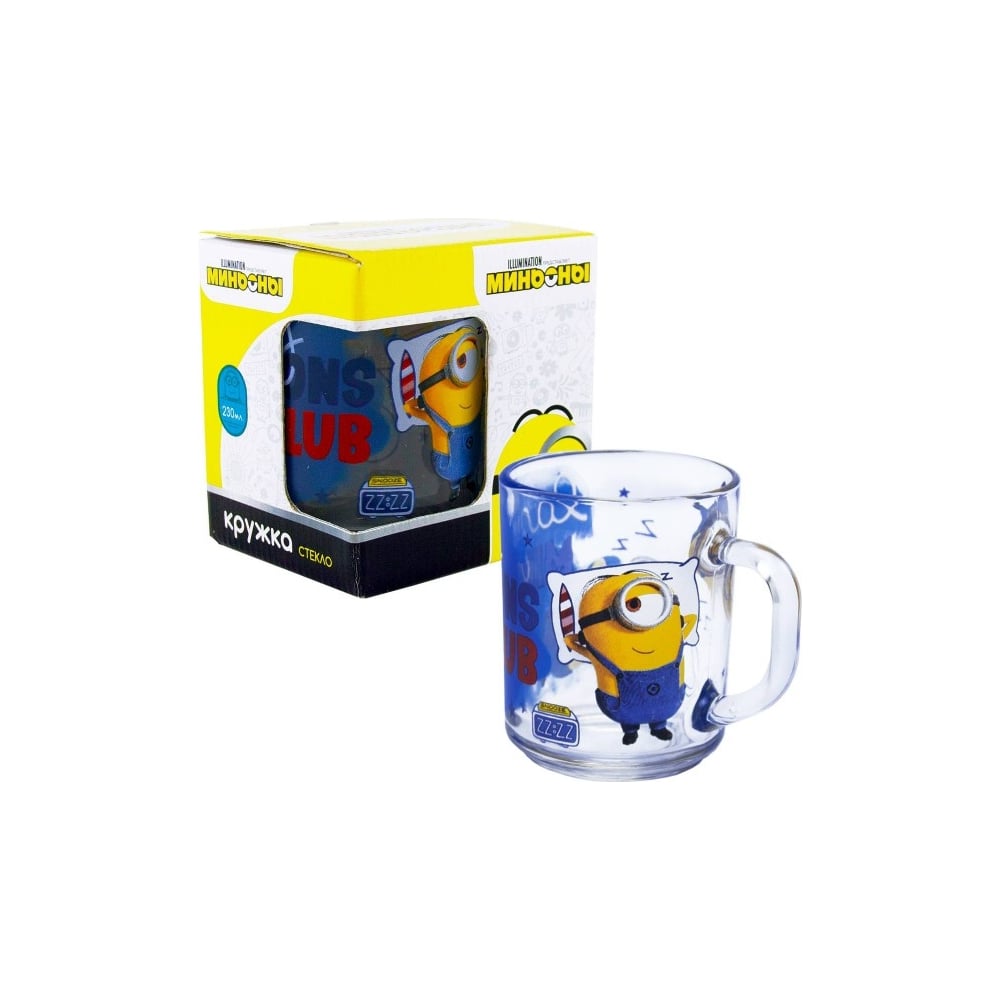 Изображение товара Кружка ND Play миньоны 2 стекло 230 мл подарочная упаковка