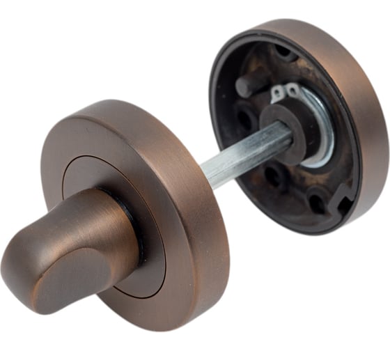 Изображение товара Поворотная кнопка DOORLOCK DL M08/Y DTB matt матовая темная бронза A=35-42 мм, шток 5/8 мм 73522