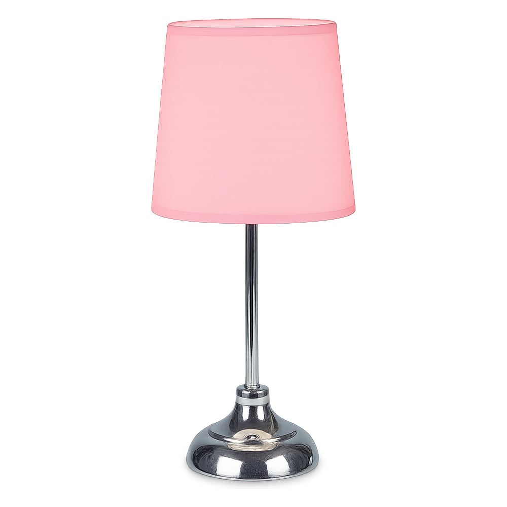 Изображение товара Фарлайт трапеция розовый настольный светильник с абажуром E14 40 Вт