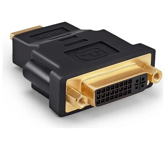 Изображение товара Переходник BURO DVI-I(f) HDMI (m) (HDMI-19M-DVI-I(F)-ADPT) черный 359901