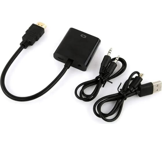 Изображение товара Переходник BURO HDMI-M-VGA-F-WUSB HDMI (m) VGA (f) 0.1м 1853012