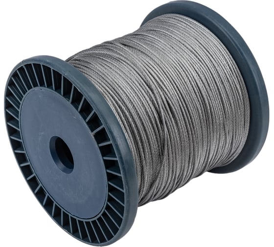 Изображение товара Трос для растяжки КРЕП-КОМП DIN 3055 1.5 миллиметр 250метров тр1,5